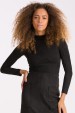 Blusa Cropped Manga Longa Tessa - Preto - Tlic Rio