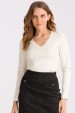 Blusa Manga Longa Karina - Bege - Tlic Rio