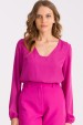 Blusa de Alfaiataria Manga Longa Mirelle - Orquídea - Tlic Rio