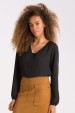 Blusa de Alfaiataria Manga Longa Mirelle - Preto - Tlic Rio