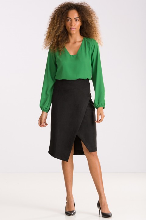 Blusa de Alfaiataria Manga Longa Mirelle - Verde Sálvia - Tlic Rio