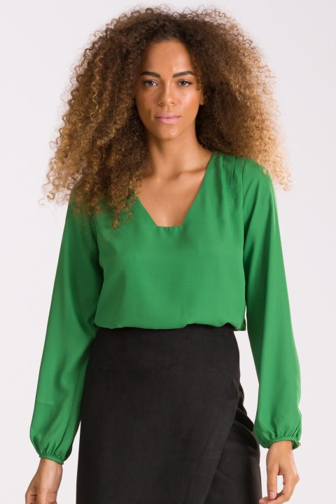 Blusa de Alfaiataria Manga Longa Mirelle - Verde Sálvia - Tlic Rio
