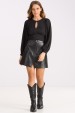 Blusa de Alfaiataria Manga Longa Raven - Preto - Tlic Rio