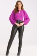 Blusa de Alfaiataria Manga Longa Raven - Roxo Dália - Tlic Rio