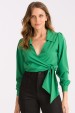 Blusa de Alfaiataria Manga Longa Suzy - Verde Sálvia - Tlic Rio