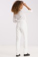 Calça de Alfaiataria Feminina Rebeca - Off White - Tlic Rio