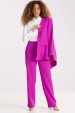 Calça Reta de Alfaiataria Feminina Kefera - Roxo Dália - Tlic Rio