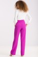 Calça Reta de Alfaiataria Feminina Kefera - Roxo Dália - Tlic Rio