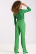 Calça Reta de Alfaiataria Feminina Kefera - Verde Sálvia - Tlic Rio