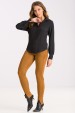 Camisa de Alfaiataria Vivian - Preto - Tlic Rio