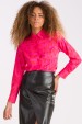 Camisa de Alfaiataria Cherry - Onça Pink com Vermelho - Tlic Rio