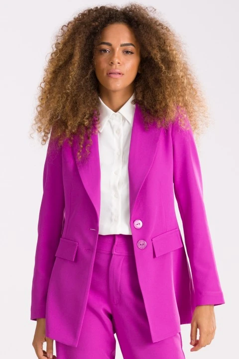 Blazer de Alfaiataria Feminina Lilla - Roxo Dalia - Tlic Rio