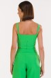Blusa Cropped de Alfaiataria Feminina Noa - Verde Chroma - Tlic Rio