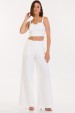 Blusa Cropped de Alfaiataria Feminina Noa - Off White - Tlic Rio
