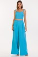 Calça Pantalona de Alfaiataria Feminina Celeste - Azul  - Tlic Rio