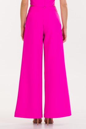 Calça Pantalona de Alfaiataria Feminina Celeste - Pink Garavani - Tlic Rio