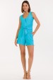 Blusa Regata de Alfaiataria Feminina Amora - Azul - Tlic Rio
