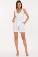 Blusa Regata de Alfaiataria Feminina Amora - Off White - Tlic Rio