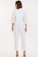 Camisa Cropped de Alfaiataria Feminina Samia - Off White - Tlic Rio