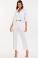 Camisa Cropped de Alfaiataria Feminina Samia - Off White - Tlic Rio