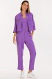 Camisa Cropped de Alfaiataria Feminina Samia - Roxo - Tlic Rio