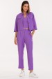 Camisa Cropped de Alfaiataria Feminina Samia - Roxo - Tlic Rio