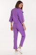 Camisa Cropped de Alfaiataria Feminina Samia - Roxo - Tlic Rio