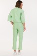 Camisa Cropped de Alfaiataria Feminina Samia - Verde Claro - Tlic Rio