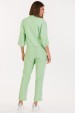 Camisa Cropped de Alfaiataria Feminina Samia - Verde Claro - Tlic Rio