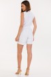 Bermuda Curta de Alfaiataria Feminina Simara - Off White - Tlic Rio