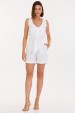 Bermuda Curta de Alfaiataria Feminina Simara - Off White - Tlic Rio