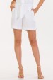 Bermuda Curta de Alfaiataria Feminina Simara - Off White - Tlic Rio