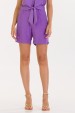 Bermuda Curta de Alfaiataria Feminina Simara - Roxo - Tlic Rio