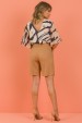 Blusa Ruth - Bege com Preto - Tlic Rio