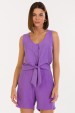 Blusa Regata de Alfaiataria Feminina Amora - Roxo - Tlic Rio