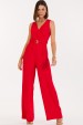 Macacão de Alfaiataria Feminina Dafne - Vermelho Sunset - Tlic Rio