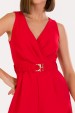 Macacão de Alfaiataria Feminina Dafne - Vermelho Sunset - Tlic Rio