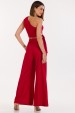 Blusa Cropped de Alfaiataria Feminina Ashley - Vermelho - Tlic Rio