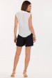 Blusa Regata de Alfaiataria Feminina Agda - Off White - Tlic Rio