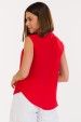 Blusa Regata de Alfaiataria Feminina Agda - Vermelho - Tlic Rio