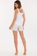 Shorts de Alfaiataria Feminina Kamili - Natural - Tlic Rio