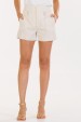 Shorts de Alfaiataria Feminina Kamili - Natural - Tlic Rio
