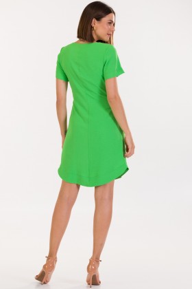 Vestido Curto de Alfaiataria Thaynara - Verde Chroma - Tlic Rio