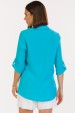 Blusa de Alfaiataria Feminina Amarílis - Azul - Tlic Rio