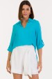 Blusa de Alfaiataria Feminina Amarílis - Azul - Tlic Rio