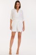 Blusa de Alfaiataria Feminina Amarílis - Off White - Tlic Rio