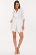 Blusa de Alfaiataria Feminina Amarílis - Off White - Tlic Rio