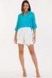 Bermuda Curta de Alfaiataria Feminina Chantal - Off White - Tlic Rio