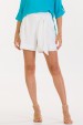 Bermuda Curta de Alfaiataria Feminina Chantal - Off White - Tlic Rio