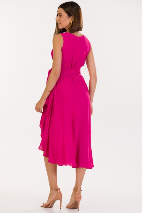 Vestido Midi de Alfaiataria Feminina Whitney - Pink Eletric - Tlic Rio